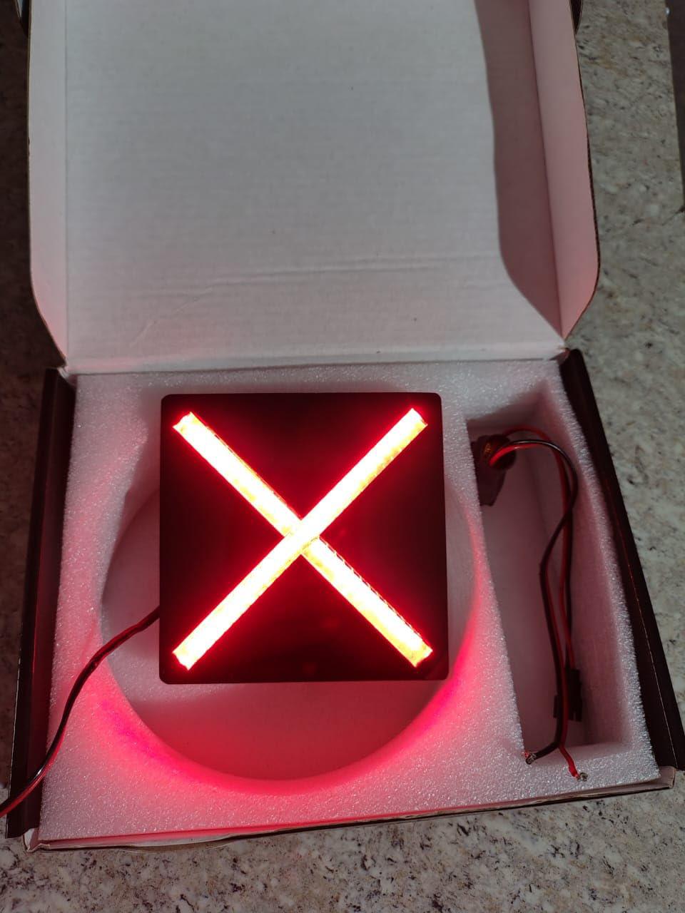 X Shape rear rain light