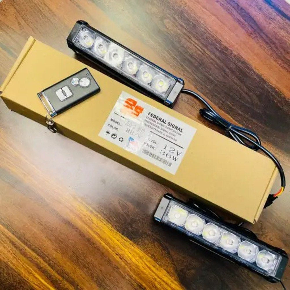 Federal Flashers RED, BLUE, WHITE with 20+ modes and wireless remotes