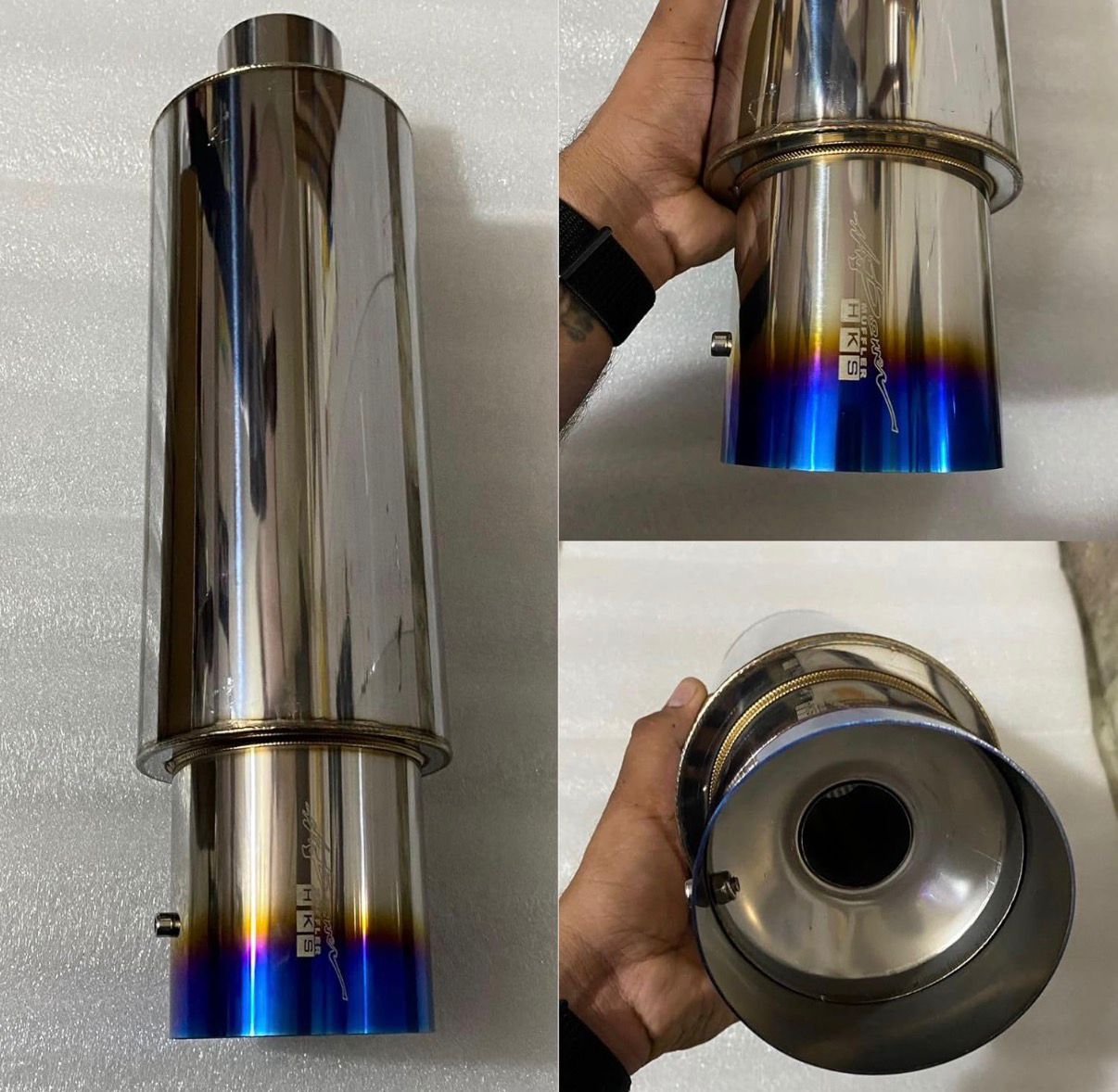 HKS Single tip freeflow muffler
